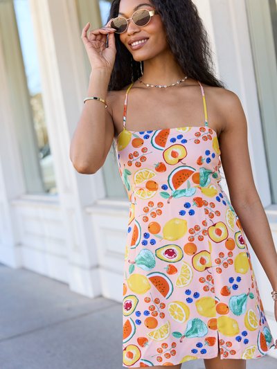 Pinklily Undeniable Growth Multi Icon Print Mini Dress SALE