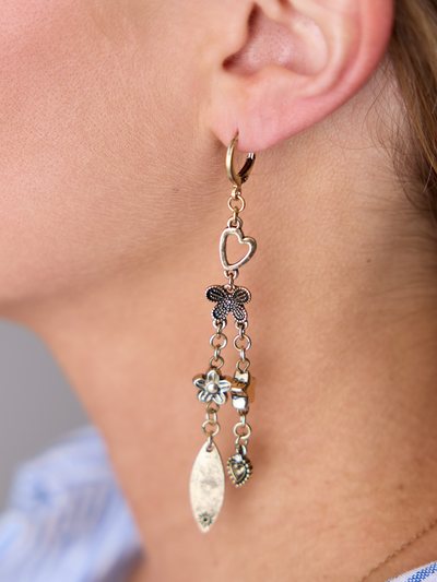 Pinklily Owen Gold Linear Earrings FINAL SALE