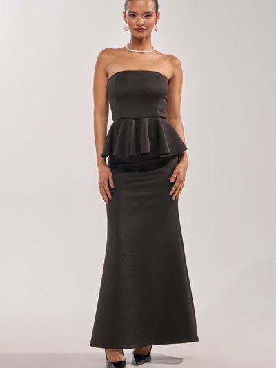 Shopakira BUILDING AN EMPIRE STRAPLESS MAXI DRESS