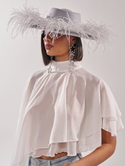 Shopakira FEEL IT FEATHER BRIM HAT