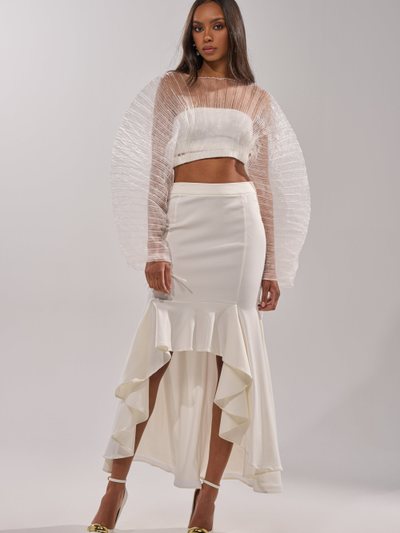 Shopakira LEMON SATIN MAXI SKIRT