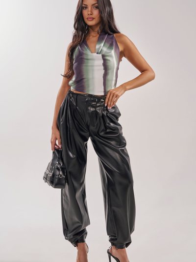 Shopakira ON TOP OF IT FAUX LEATHER TROUSER