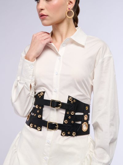 Shopakira EMBELLISHED LIFE FAUX LEATHER BELT