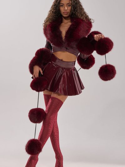 Shopakira FEELIN BALLSY FAUX FUR SCARF