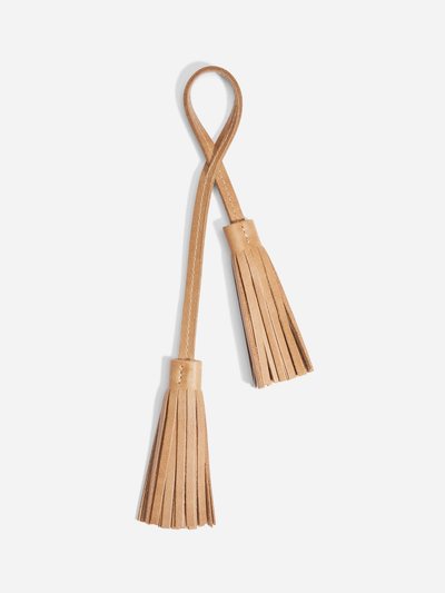 Nisolo Double Tassel Bag Charm Almond