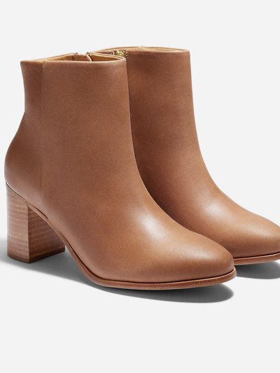 Nisolo Lia Heeled Bootie Almond