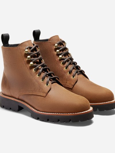 Nisolo Go-To Lace Lug Boot Tobacco