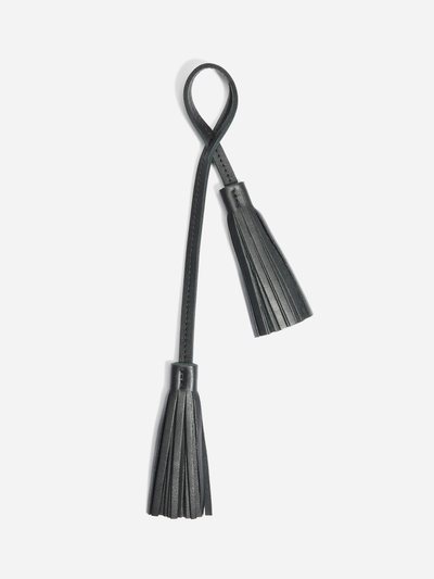 Nisolo Double Tassel Bag Charm Black