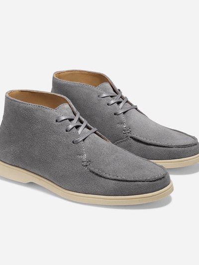 Nisolo Drew Chukka Grey Suede