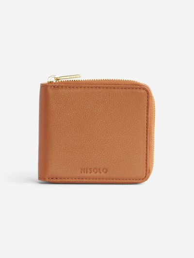 Nisolo Remi Zip Wallet Caramel