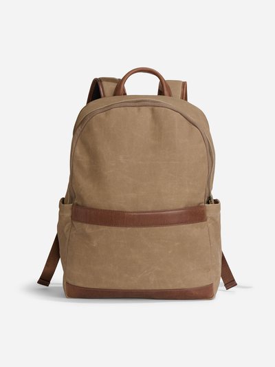 Nisolo Alex Commuter Backpack Waxed Canvas