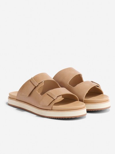 Nisolo Ella Flatform Slide Almond