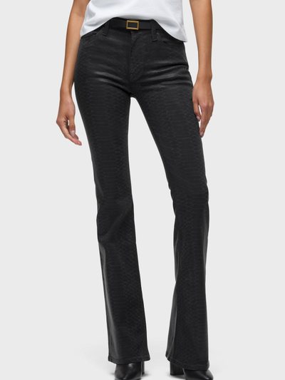 Hudsonjeans Barbara Snake Print High-Rise Bootcut