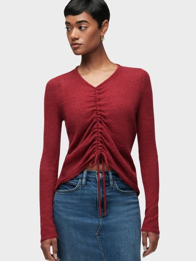 Hudsonjeans Ruched Long Sleeve Sweater