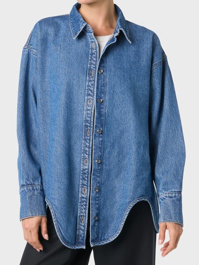 Hudsonjeans Denim Shirt With Hem Detail