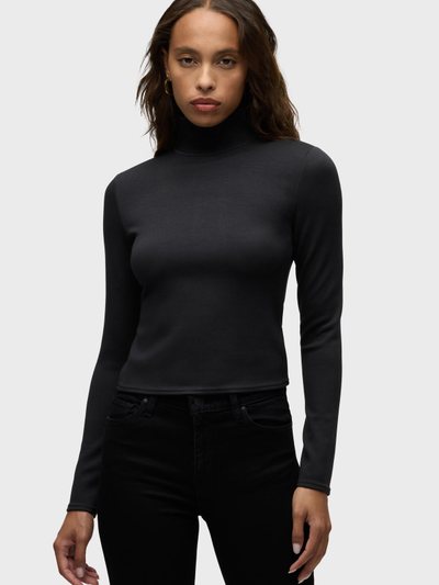 Hudsonjeans Mock Neck Long Sleeve Top