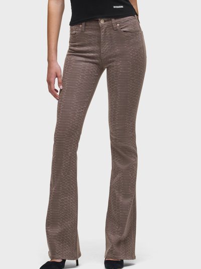 Hudsonjeans Barbara Snake Print High-Rise Bootcut