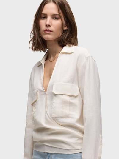 Hudsonjeans Long Sleeve Wrap Shirt