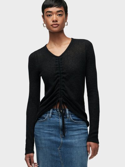 Hudsonjeans Ruched Long Sleeve Sweater
