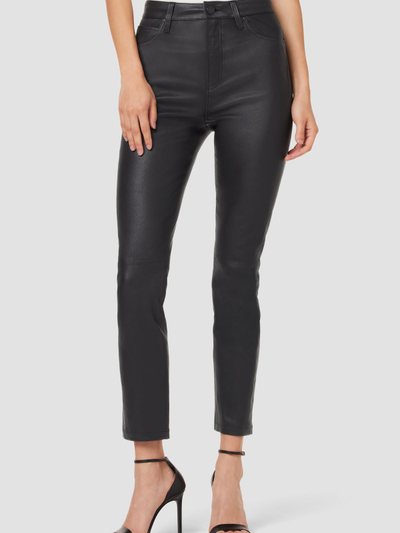 Hudsonjeans Harlow Ultra High-Rise Cigarette Leather Ankle Pant