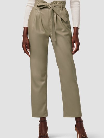 Hudsonjeans Remi High-Rise Paper Bag Vegan Leather Ankle Pant