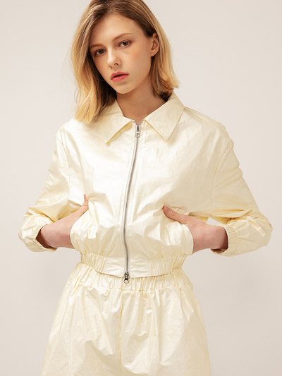 Storets Sofia Crinkled Bomber Jacket