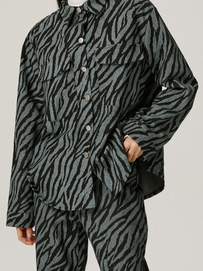 Storets Ivy Oversized Shacket in Zebra