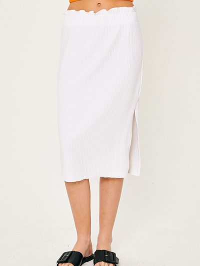 Storets Gabriela Lettuce Hem Midi Skirt