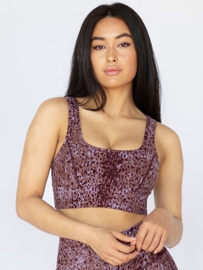 Michiny Basal Plantae Print Longline Bra