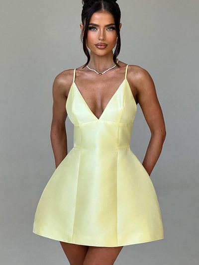 Babyboofashion Nicole Mini Dress - Lemon