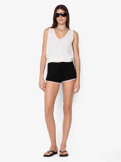 Becandbridge RAVYN V NECK VEST - WHITE