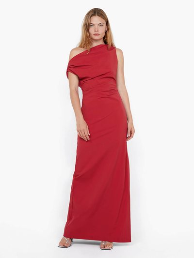 Becandbridge ANGELINA ASYM MAXI DRESS - CHERRY