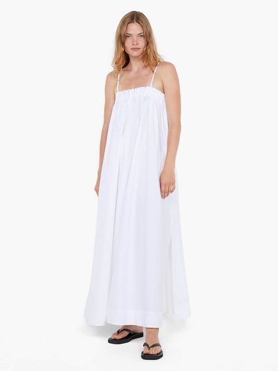 Becandbridge ALUCA PINTUCK MAXI DRESS - WHITE