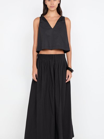 Becandbridge ALUCA V NECK TOP - BLACK