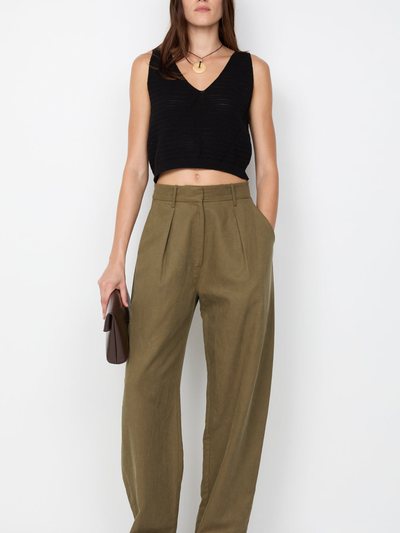 Becandbridge LEONA POCKET PANT - OLIVE