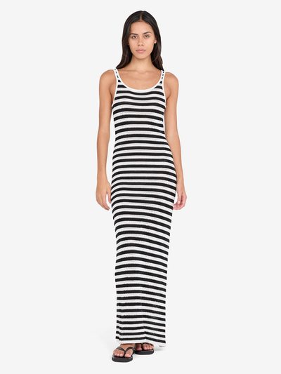 Becandbridge LEXI TANK MAXI DRESS - BLACK/WHITE STRIPE