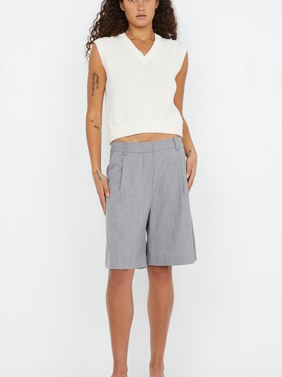 Becandbridge KAMILAH V NECK KNITTED VEST - IVORY