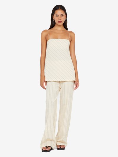 Becandbridge PEYSON TOP - CREAM/BLACK STRIPE