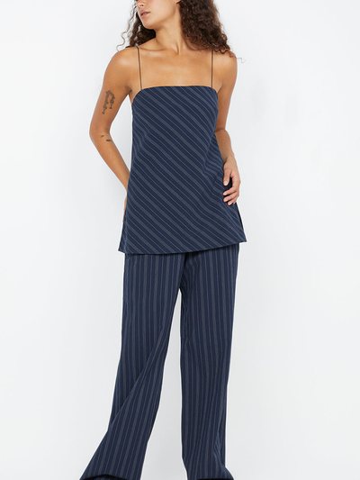 Becandbridge PEYSON TOP - INK/IVORY STRIPE