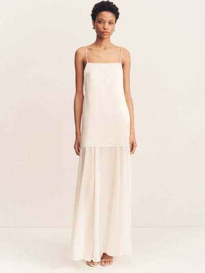 Shonajoy MORAYA DROPPED WAIST MAXI DRESS - IVORY