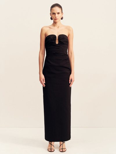 Shonajoy CAMPBELL STRAPLESS U WIRE MAXI DRESS - BLACK