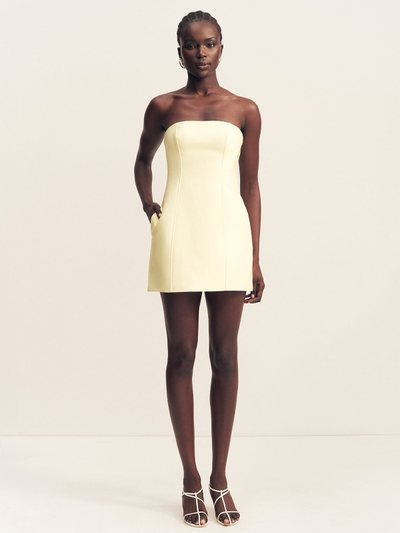 Shonajoy OTIS PANELLED STRAPLESS MINI DRESS - YUZU