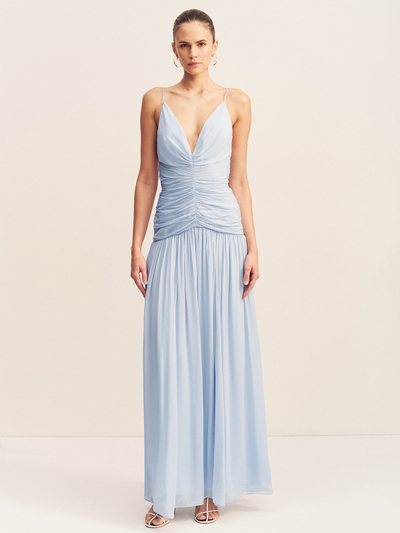 Shonajoy JUNO GATHERED BODICE MAXI DRESS - ARCADIAN BLUE