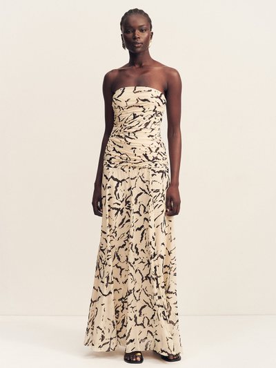 Shonajoy REA STRAPLESS PANELLED MAXI DRESS