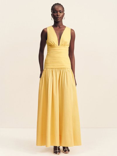 Shonajoy CAMPBELL GATHERED MAXI DRESS - SOLEIL