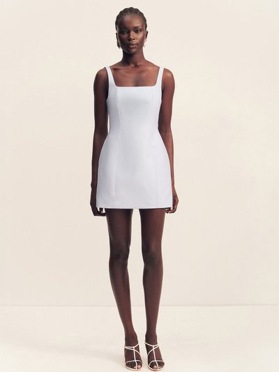 Shonajoy OTIS SQUARE NECK MINI DRESS - SKY