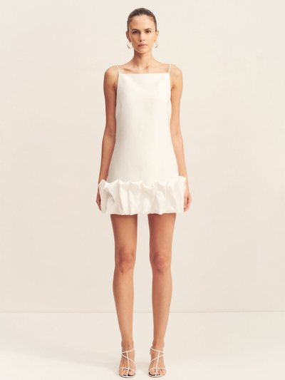 Shonajoy OTIS BUBBLE HEM MINI DRESS - IVORY