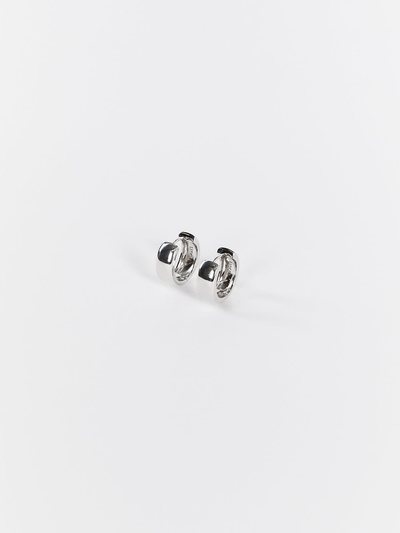 Dissh LUV AJ MONACO SILVER HUGGIES EARRINGS