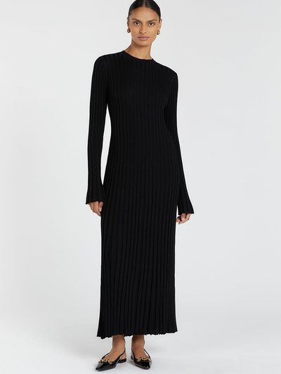 Dissh ADA BLACK LONG SLEEVE MIDI DRESS