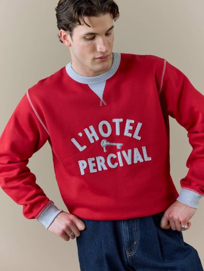 Percivalclo Ronald Sweatshirt | Organic Cotton | Red